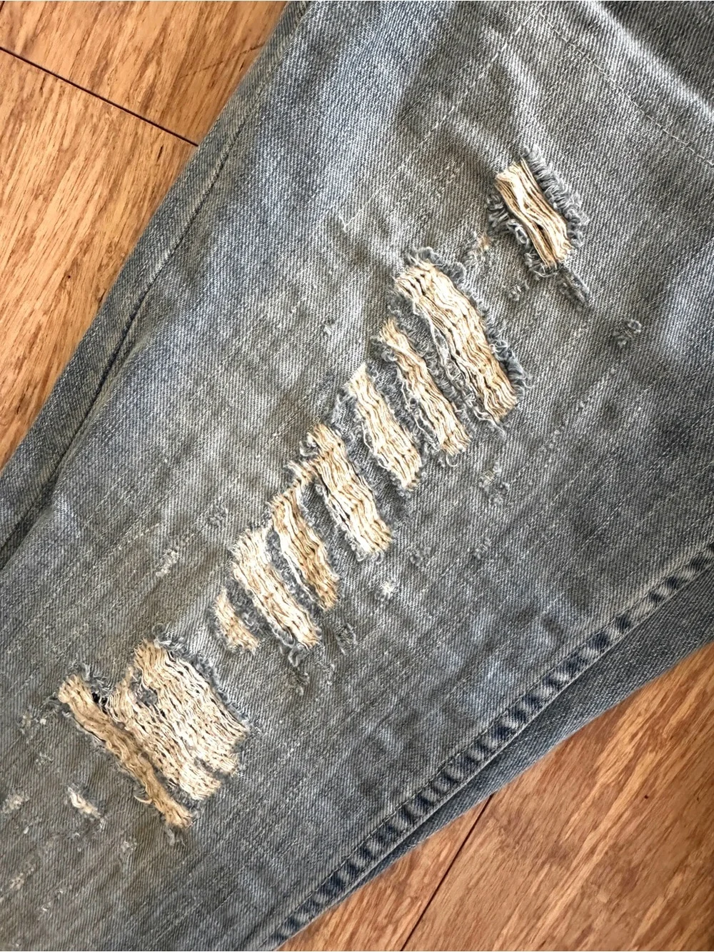 Ralph Lauren Thompson 650 Distressed Denim Jeans